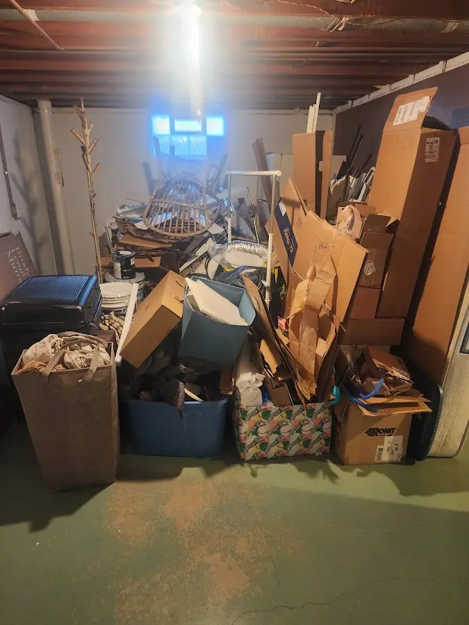 Roll-off dumpster container at job site for Construction Dumpster Rental in South Williamsport